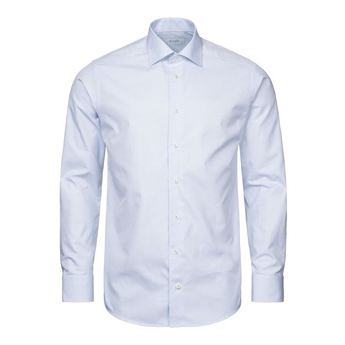 Semi Solid Signature Dobby Shirt fra Eton