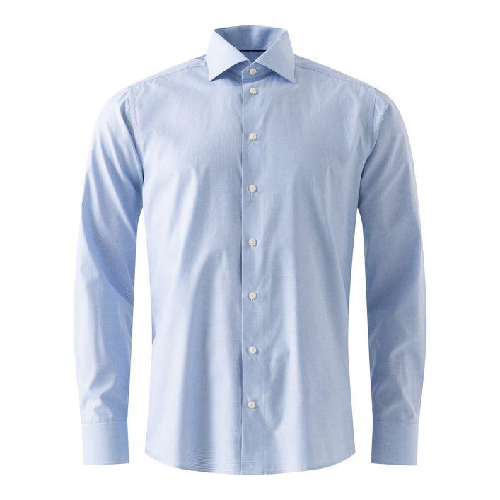 Fine Check Signature Twill Shirt fra Eton