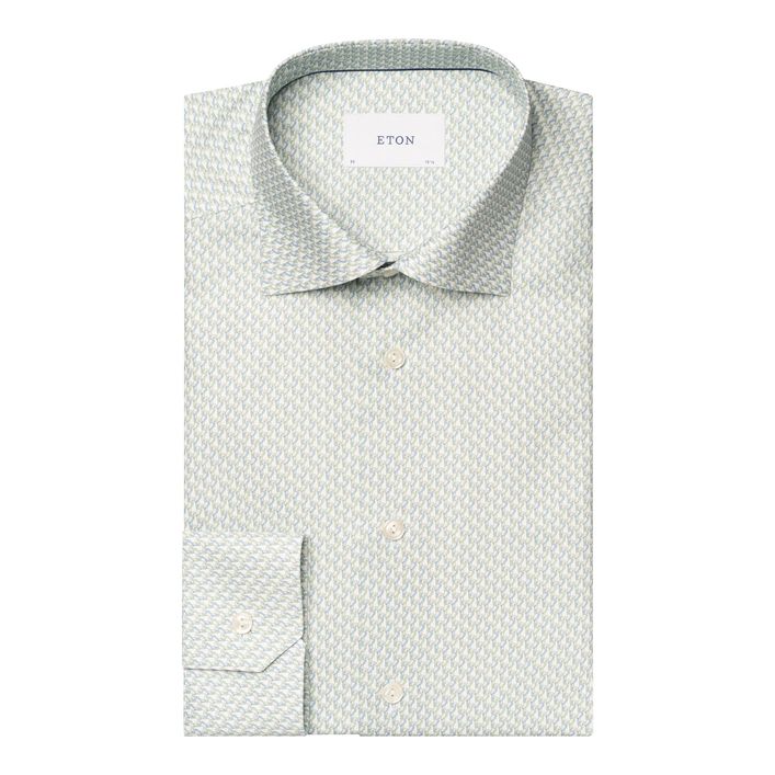 Parrot Print Signature Twill Shirt fra Eton