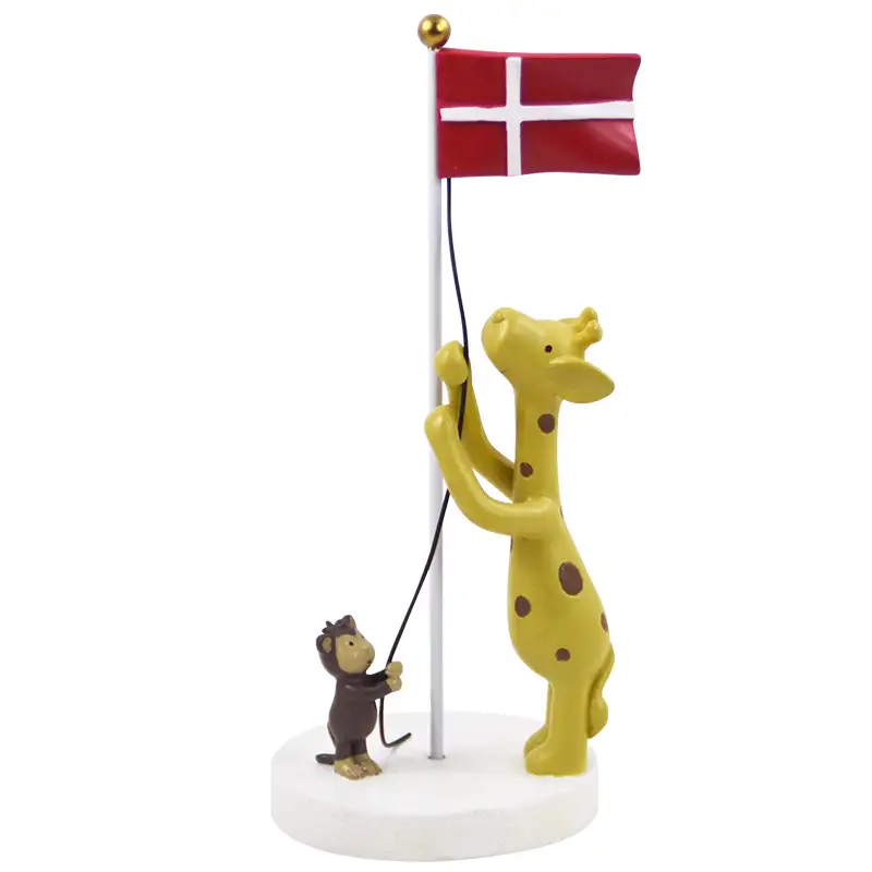 Bordpynt, Giraf Og Abe 17 Cm. fra Kids By Friis