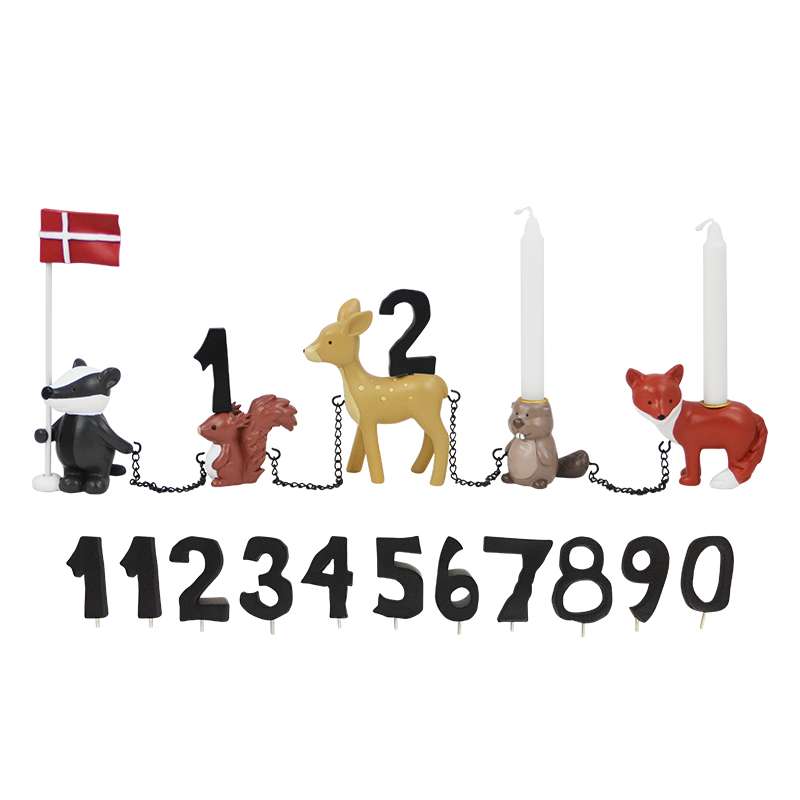 Fødselsdagstog   Skovdyr   11 Tal fra Kids By Friis