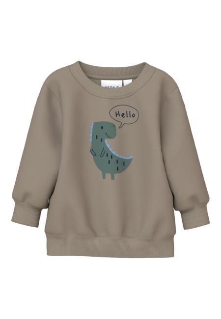 Sweatshirt Vonne Weathered Teak fra Name It