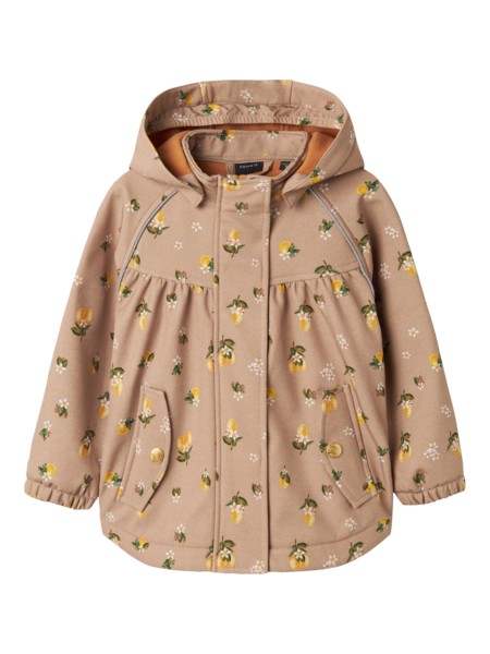 Softshell Jakke Alfa Light Taupe Lemons fra Name It