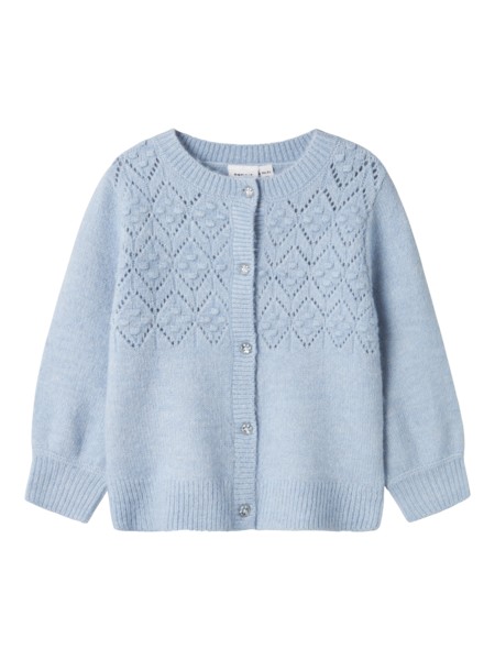Strik Cardigan Batrille Subdued Blue fra Name It