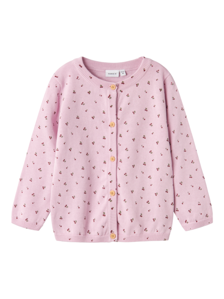 Strik Cardigan Basine Winsome Orchid fra Name It