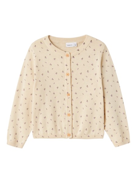 Strik Cardigan Basine Summer Sand fra Name It
