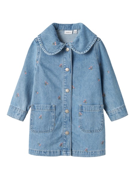 Kirsebær Kjole Piper Light Blue Denim fra Name It
