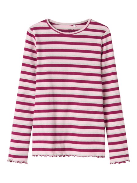 Glimmer Rib Bluse Balisa Boysenberry fra Name It