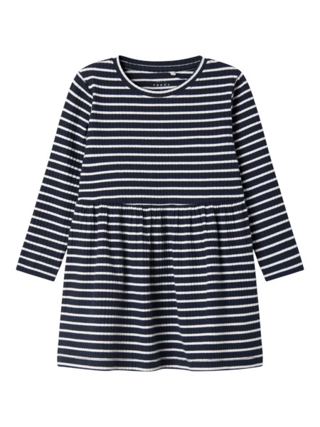 Rib Kjole Vemma Bright White fra Name It
