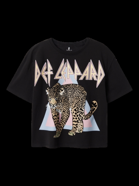 Def Leppard T Shirt Jikki Black fra Name It