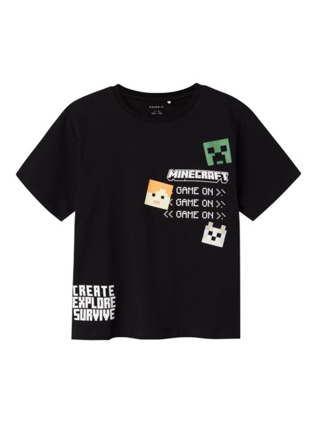 Minecraft T Shirt Jafar Black fra Name It