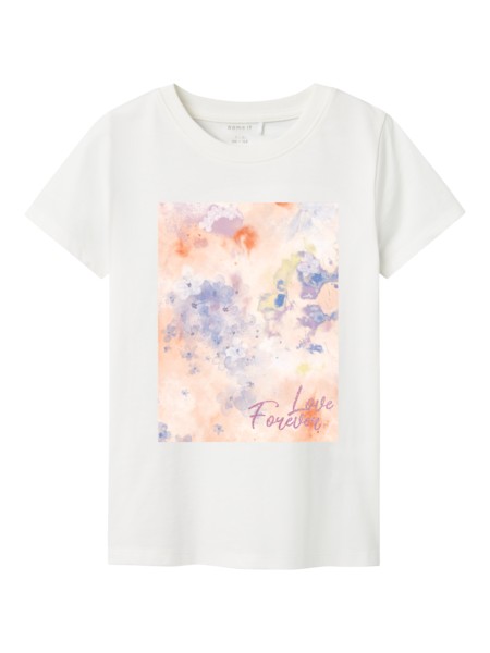 T Shirt Batu Cloud Dancer Red Orange fra Name It