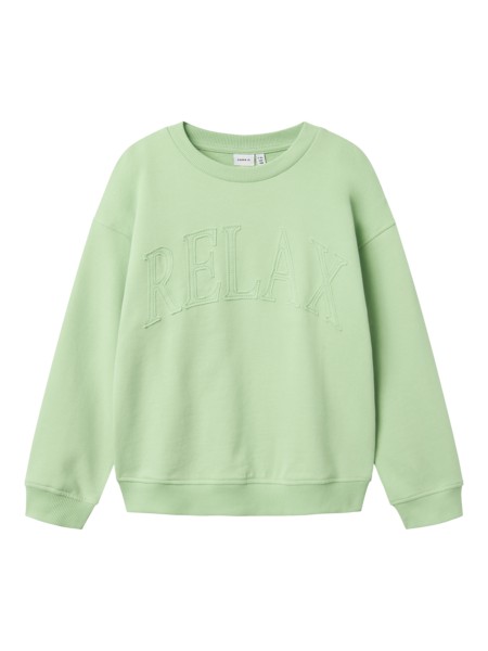 Sweatshirt Boxy Bulop Arcadian Green fra Name It