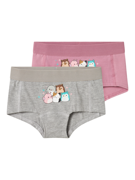 Squishy 2 Pak Hipsters Odessa Grey Melange fra Name It