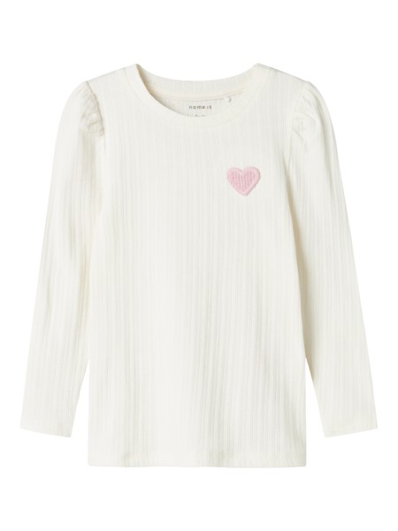 Langærmet Bluse Dlove Cloud Dancer fra Name It