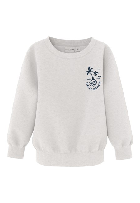 Sweatshirt Vasse Light Grey Melange fra Name It