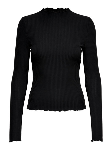 Emma Bluse Black fra Only