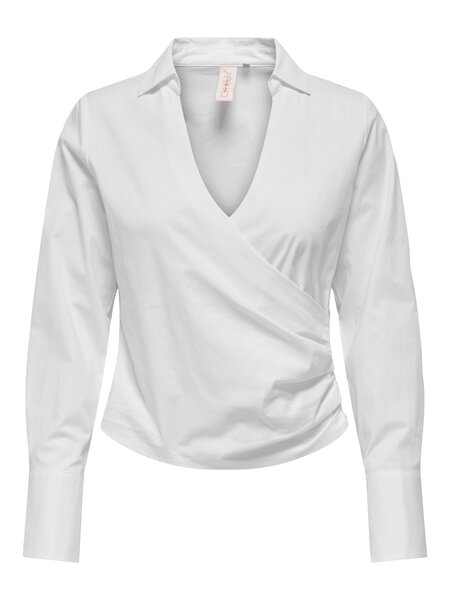 Wrap Skjorte Fransi Bright White fra Only