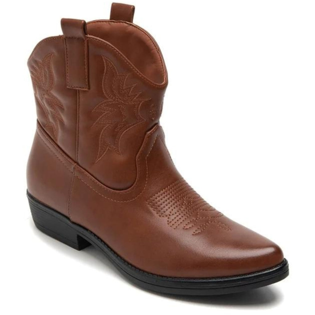 Faya Dame Cowboystøvle 9591a   Camel fra Shoes