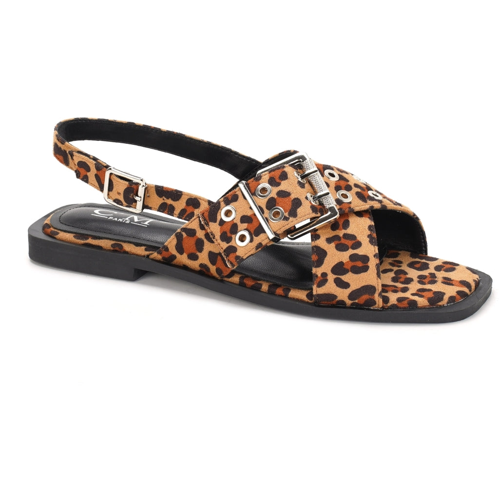 Felicia Dame Sandaler 8328   Leopard fra Shoes