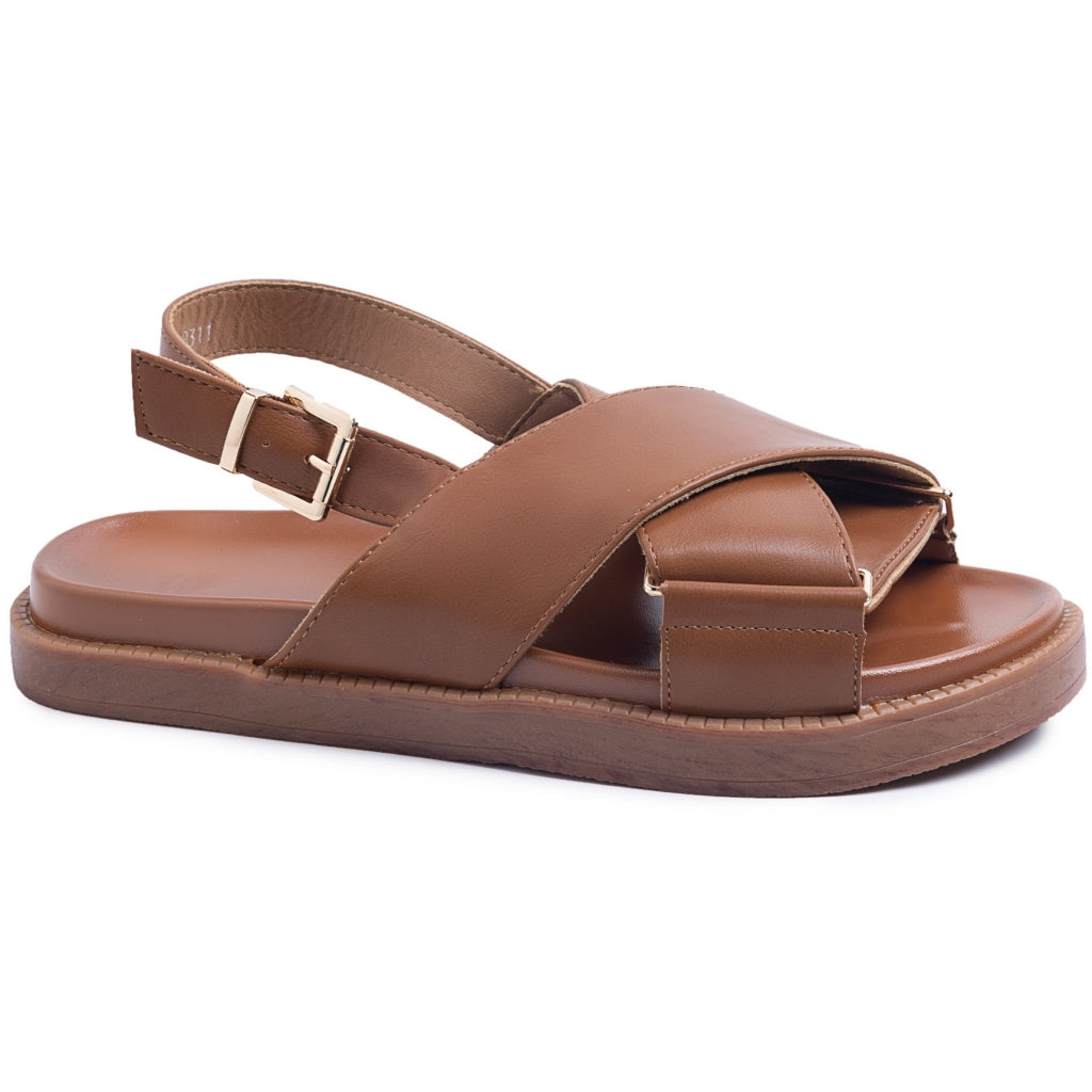 Felicite Dame Sandal 68311   Camel fra Shoes