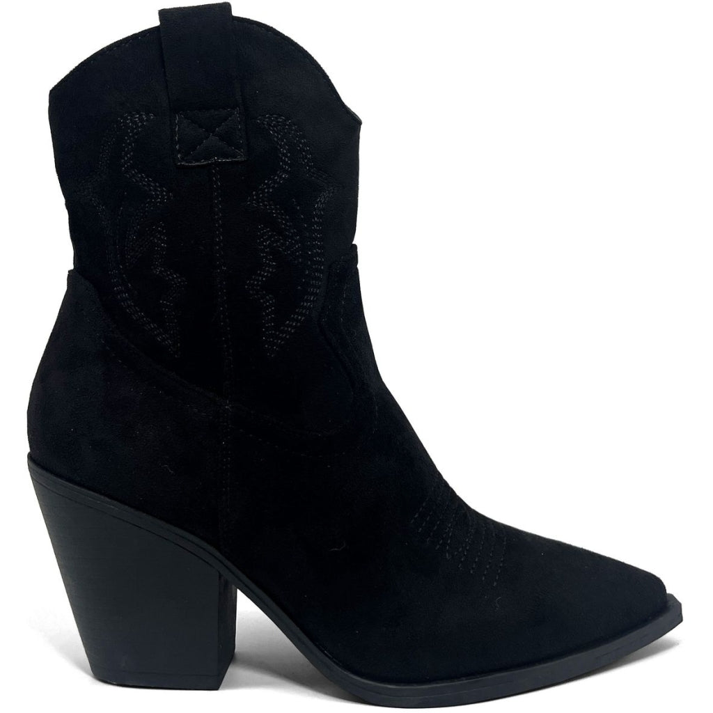 Fenja Dame Cowboystøvler Bm122   Black fra Shoes