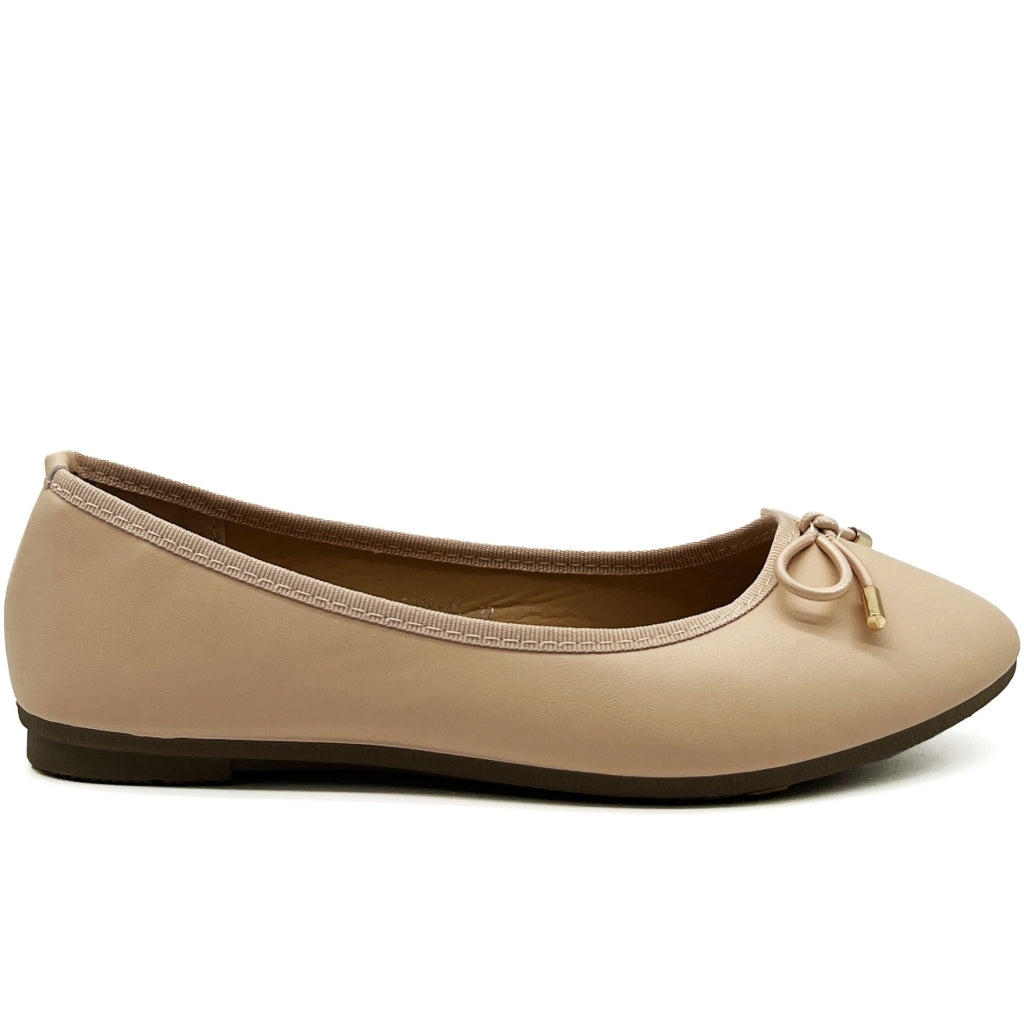 Fiona Dame Ballerina Sko 9988 41   Beige fra Shoes