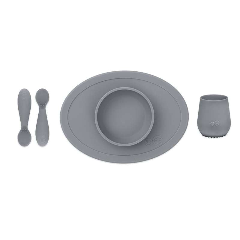 First Foods Set   Madstart Til Baby   Grå fra Ezpz