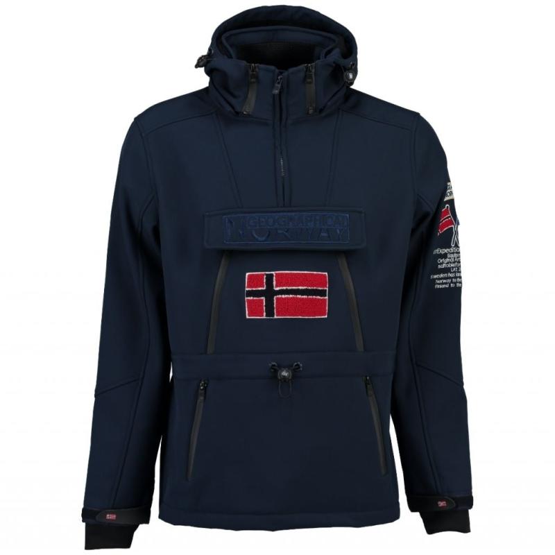 Herre Anorak Softshell Jakke Tuilding   Navy fra Geographical Norway
