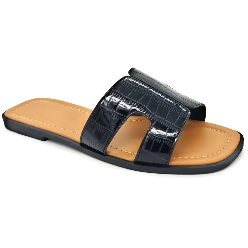 Georgine Dame Sandaler Dm461   Black fra Shoes
