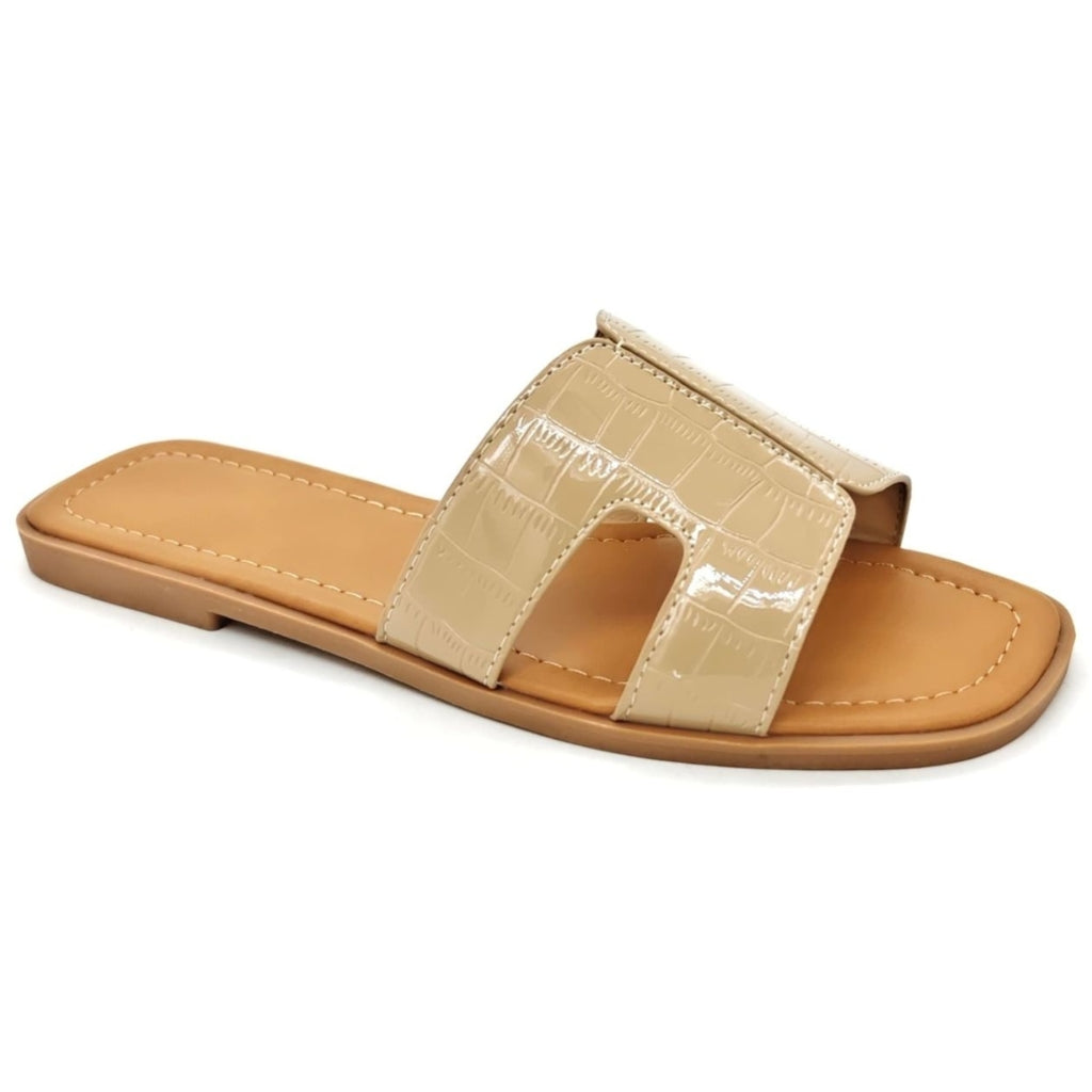 Georgine Dame Sandaler Dm461   Khaki fra Shoes