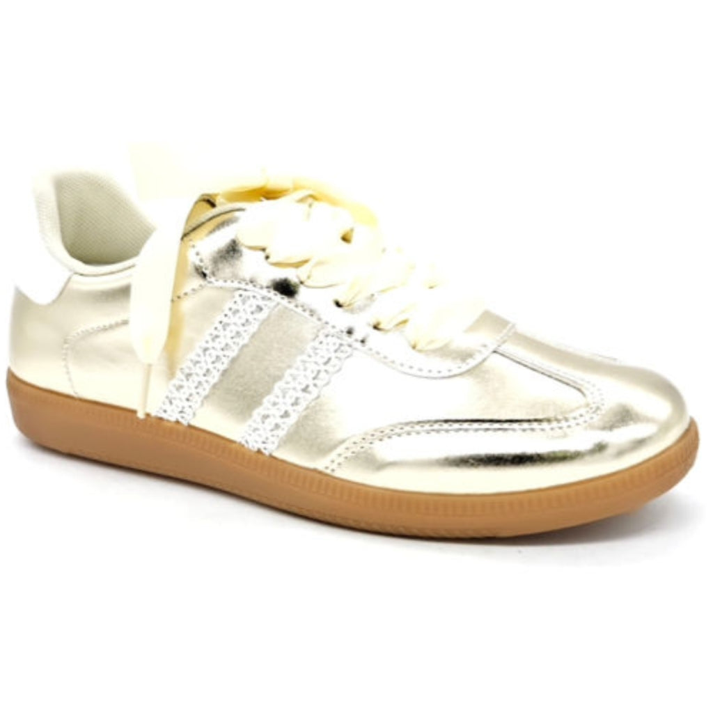 Gloria Dame Sneakers A 110   Gold fra Shoes