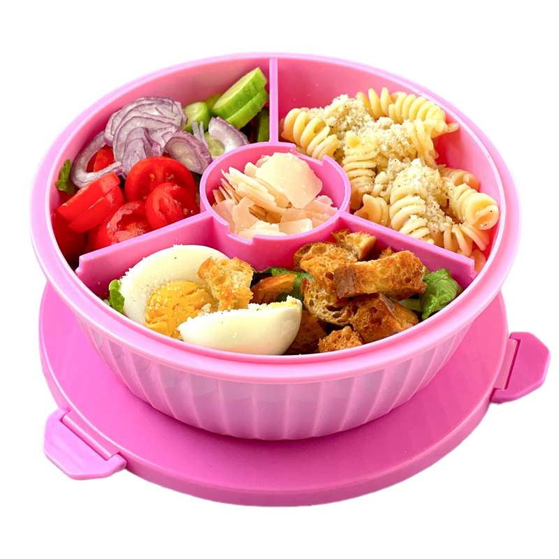Madkasse   Poke Love Bowl   4 Rum   Guava Pink fra Yumbox