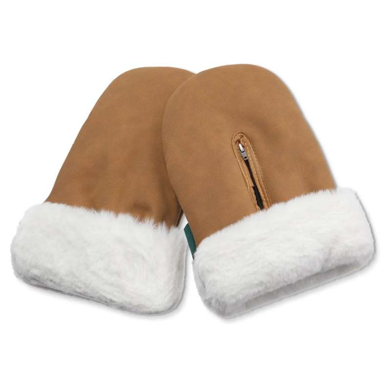 østerbro Handsker   Faux Suede Brown fra Kongwalther
