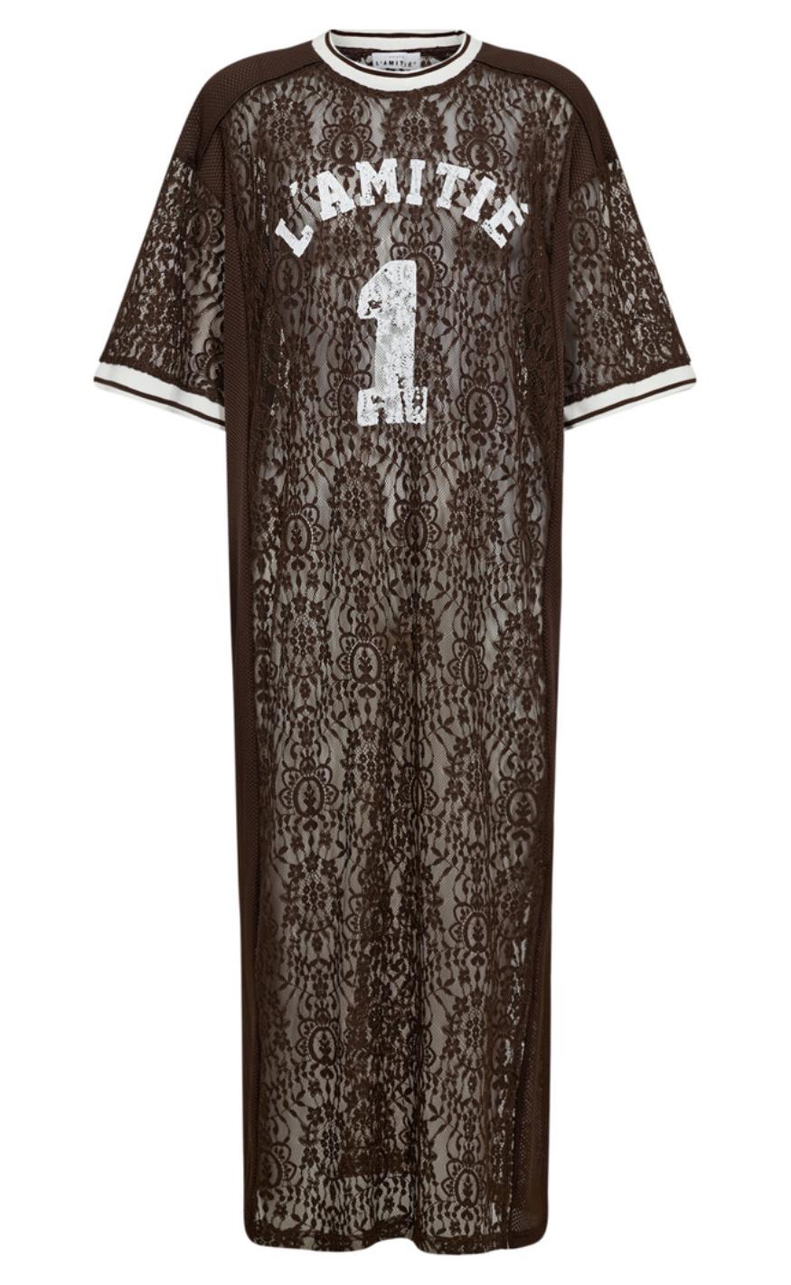 Haute L'amitié Kjole   Lace Football   Mocca fra Haute L'amitiã