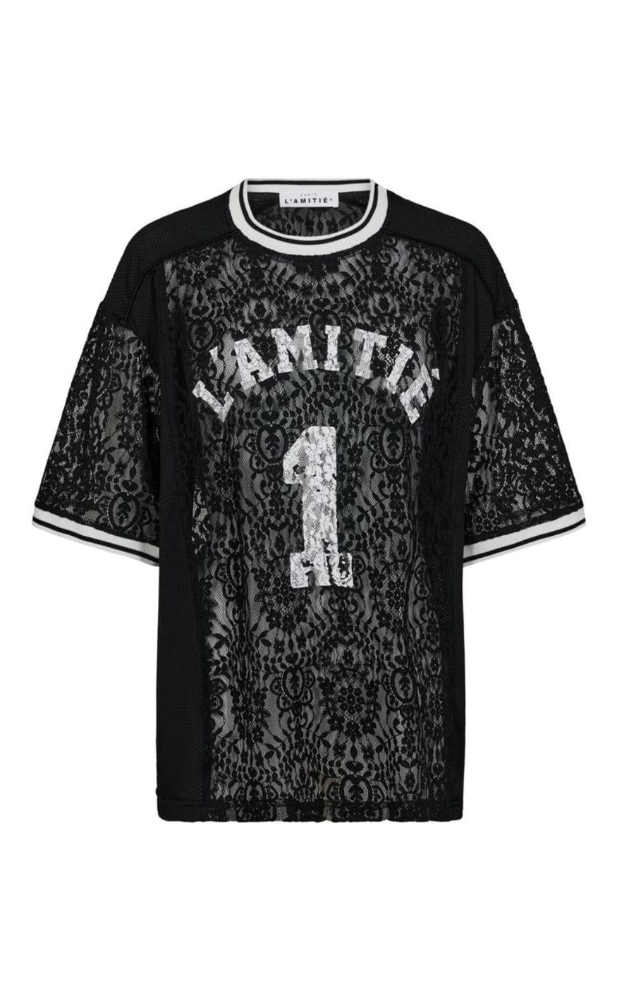 Haute L'amitié T Shirt   Lace Football   Black fra Haute L'amitiã