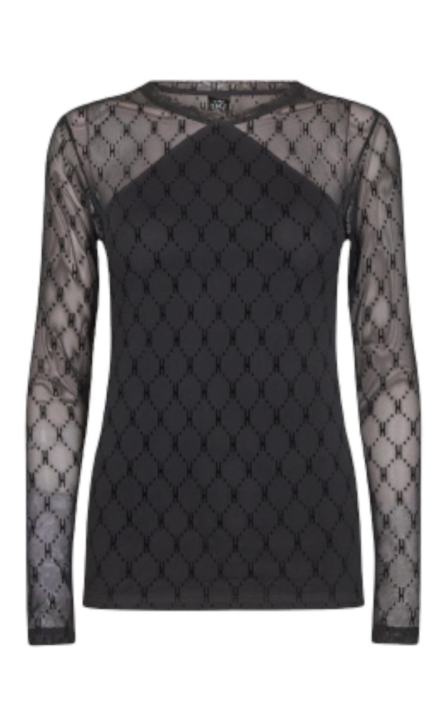 Bluse   Mesh 310   Black fra Hype The Detail
