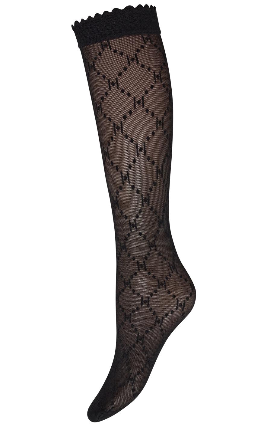 Strømper   Knee High Logo   Black fra Hype The Detail