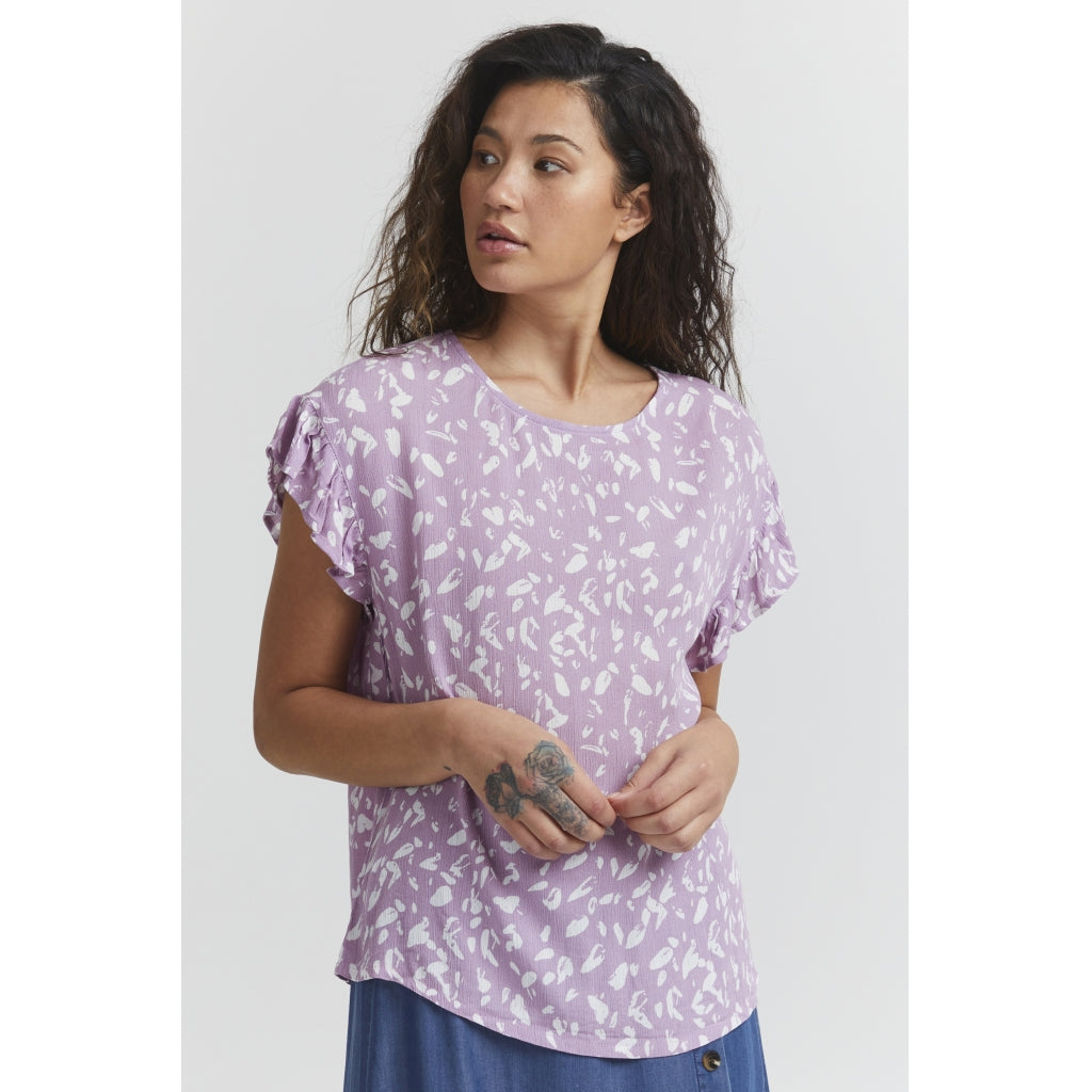 Dame Bluse Ihmarrakech   Lavender Mist fra Ichi