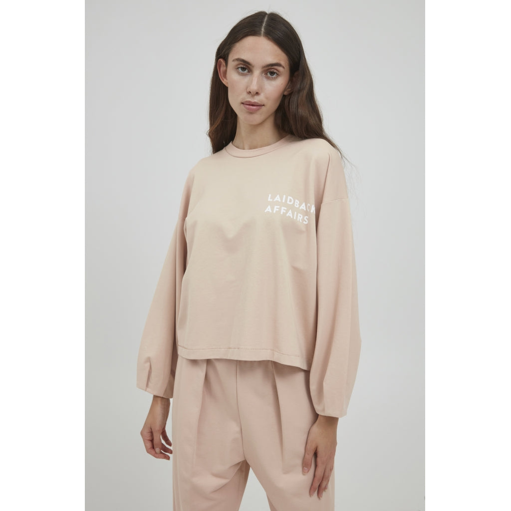 Dame Sweatshirt Ihcoga   Doeskin fra Ichi