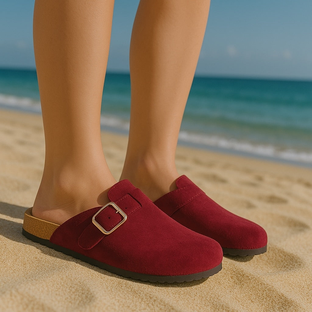 Isabella Dame Sandaler Dm405   Bordeaux fra Shoes