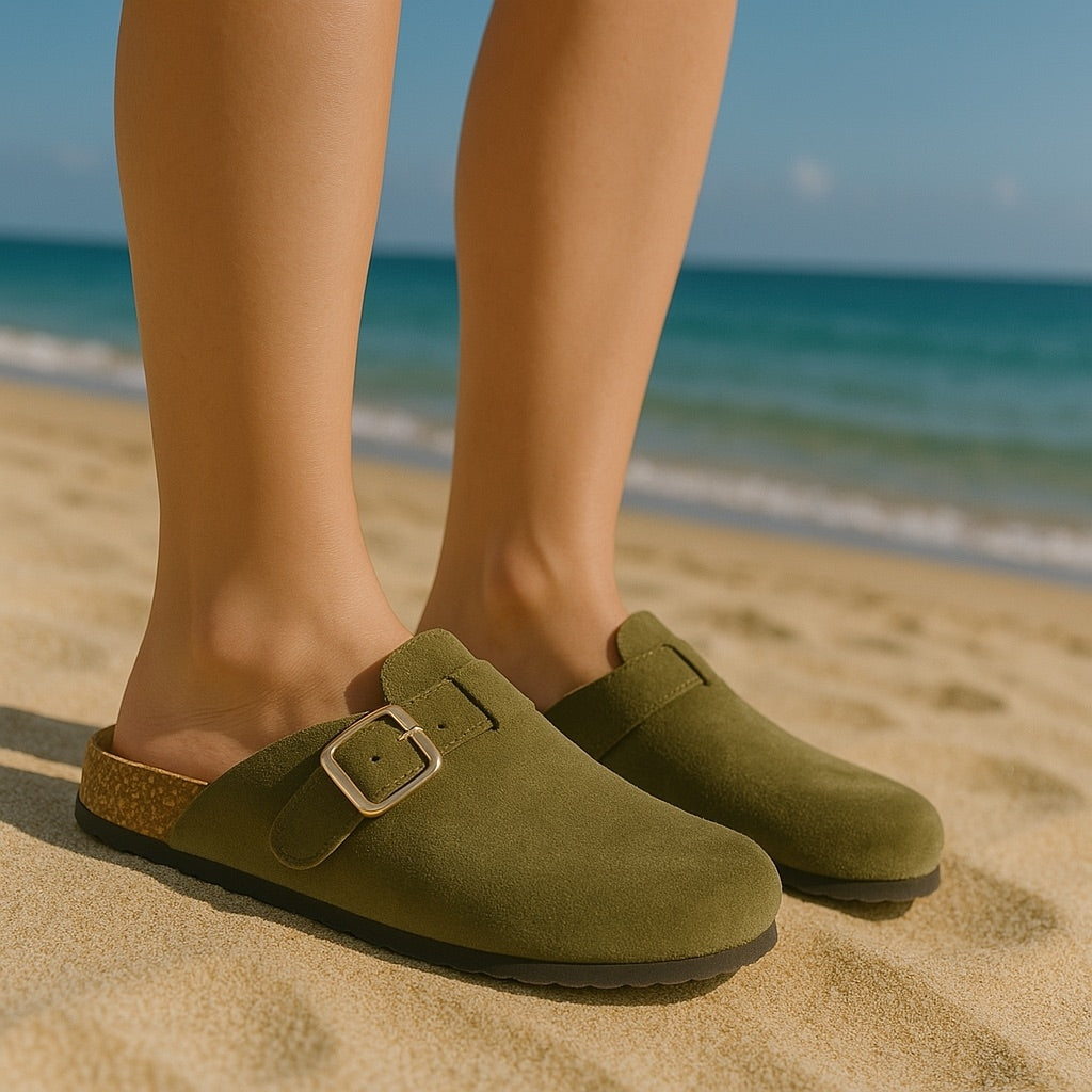 Isabella Dame Sandaler Dm405   Green fra Shoes