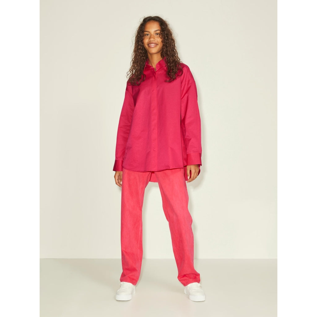Dame Skjorte Jxiva   Bright Rose fra Jjxx