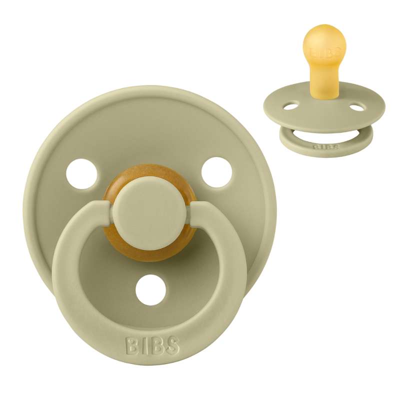 Rund Colour Sut Str. 1 Naturgummi Khaki fra Bibs