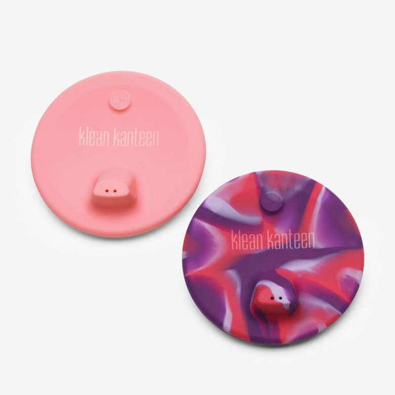 Kid Cup Sippy Låg Til 296ml Cup   2 Pak   Pink Tie Dye fra Klean Kanteen