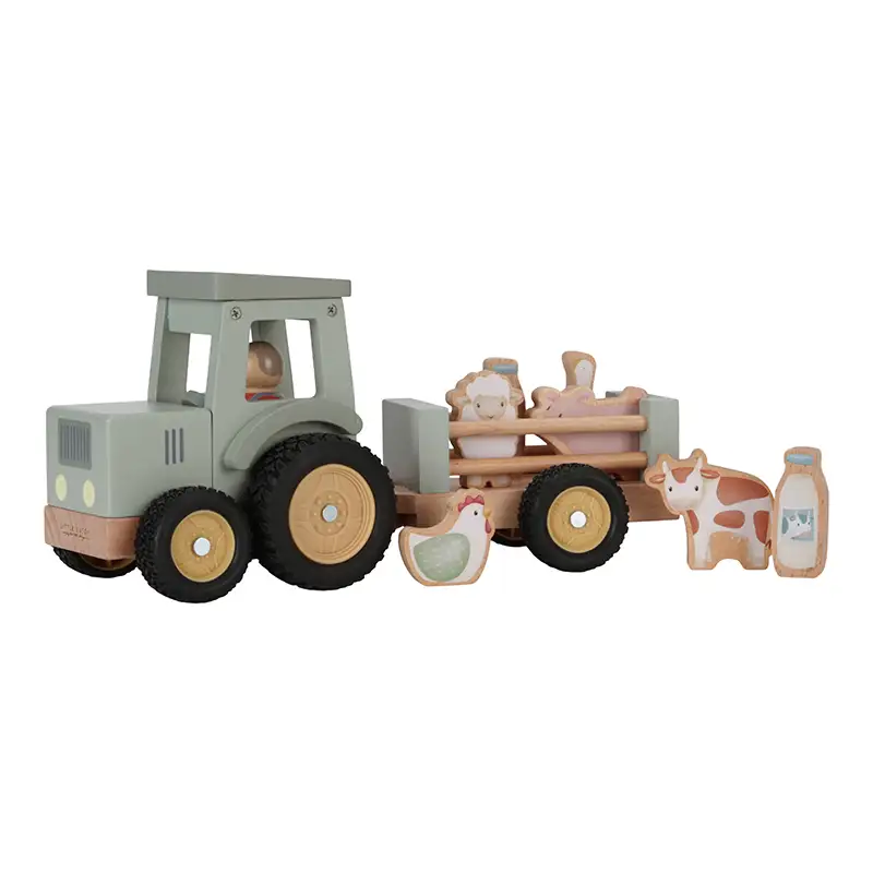 Traktor M. Trailer Fsc   Little Farm fra Little Dutch
