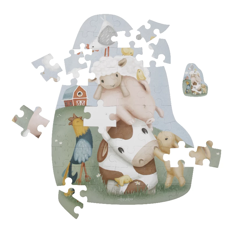 Gulvpuslespil Fsc   Little Farm fra Little Dutch