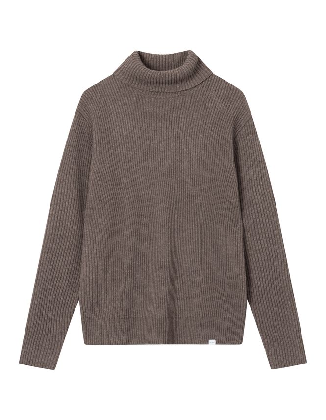 Eddie Wool Rib Rollneck Knit fra Les Deux