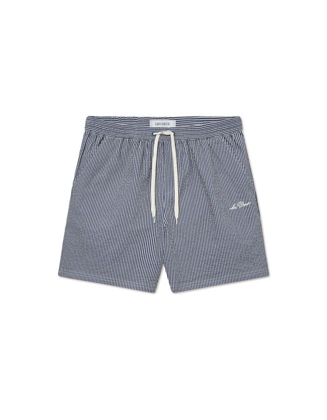 Stan Stripe Seersucker Swim Shorts fra Les Deux
