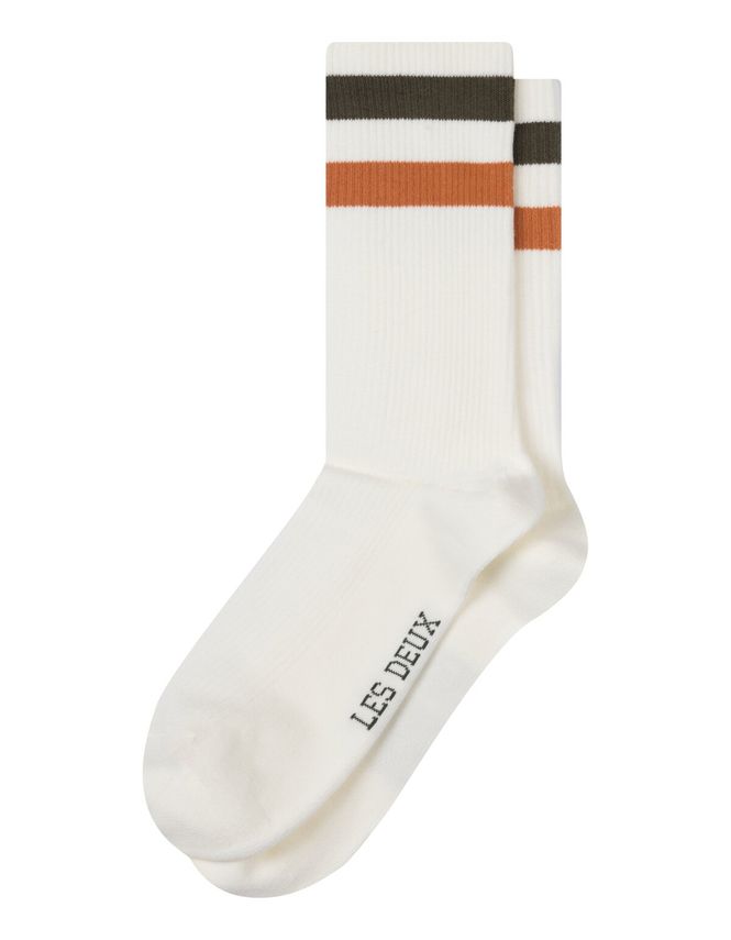 Woods Rib Stripe Socks   2 Pack fra Les Deux